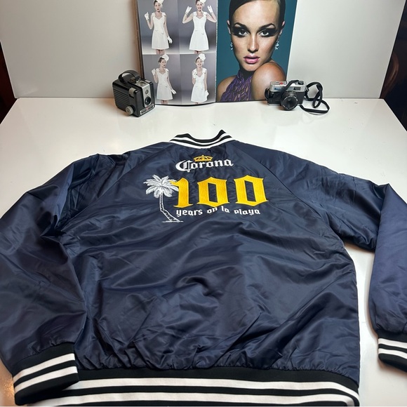 Corona Dark Blue Bomber Jacket - Picture 4 of 11